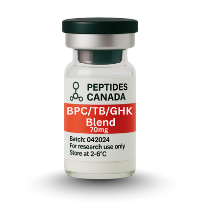Glow BPC-157 + GHK-CU + TB-500 Peptide Blend 70mg Total 70mg. Focused on systemic healing and skin rejuvenation.