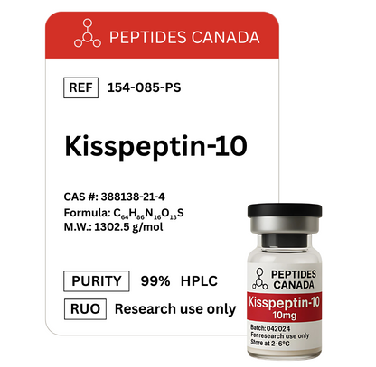 Kisspeptin-10. Key peptide that initiates the body's hormonal cascade for reproduction.