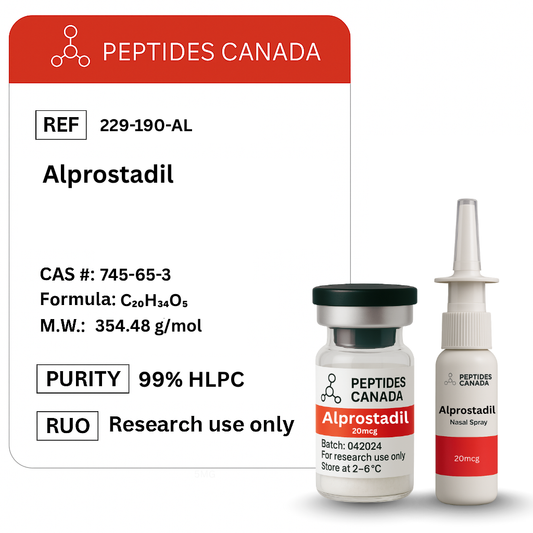 Alprostadil 20mcg. A vasodilator used as a treatment for erectile dysfunction.