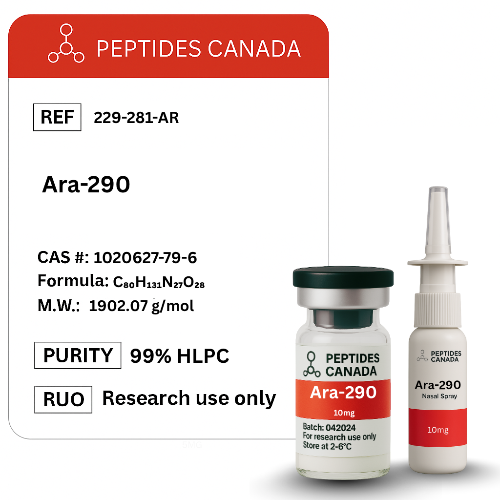 Ara-290 10mg. Studied for tissue-protective and neuropathic pain-reducing properties.