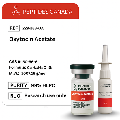 Oxytocin Acetate 2mg. The "bonding hormone" which also plays a role in arousal and intimacy.