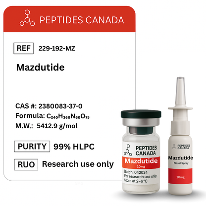 Mazdutide 10mg. A dual-agonist for blood sugar control and weight loss.