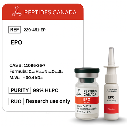 EPO 3000iu. Boosts red blood cell count for radically improved endurance and stamina.