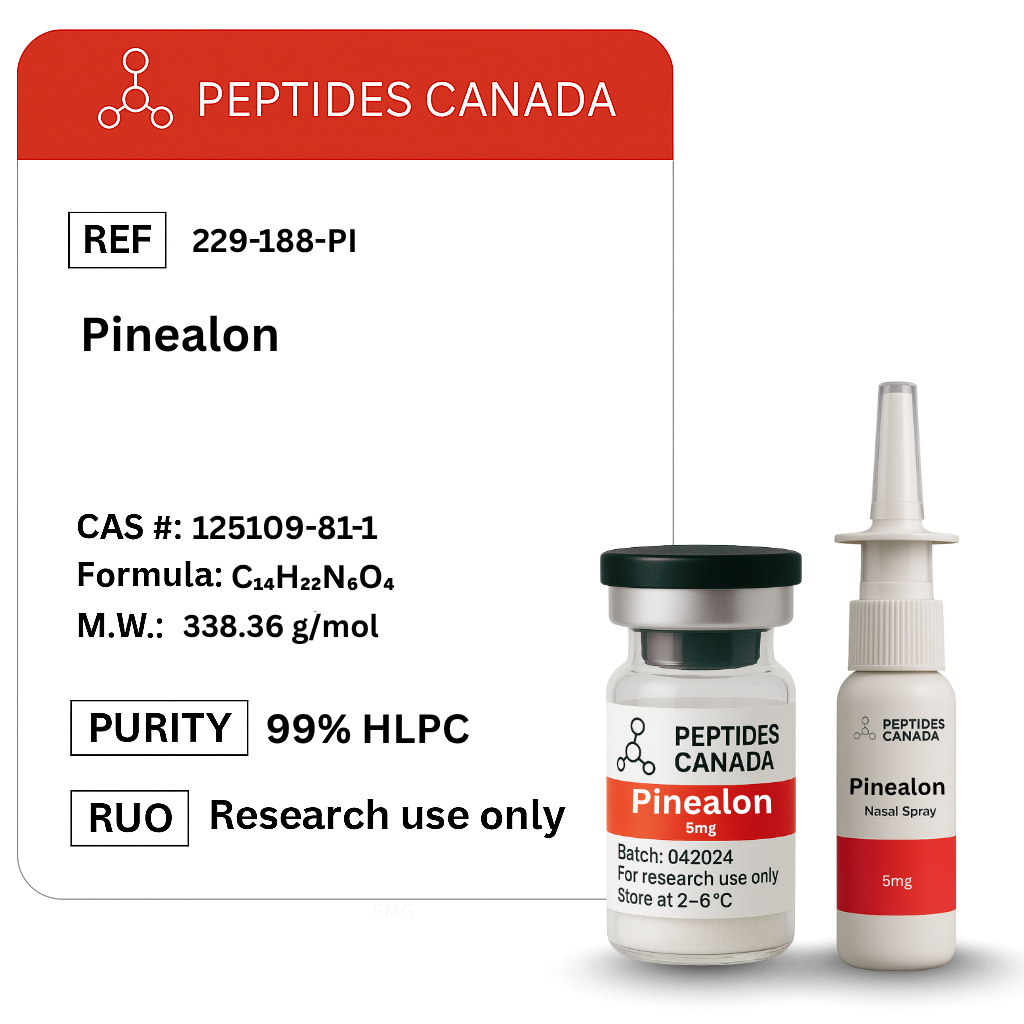 Pinealon: Peptide Bioregulator for supporting brain cell health.