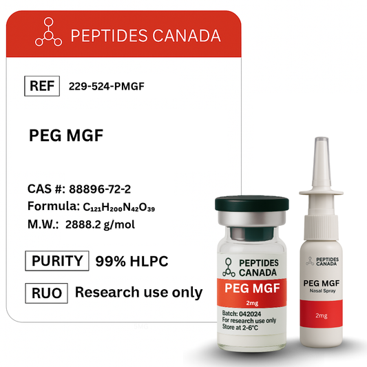 PEG MGF 2mg. A pegylated (longer-acting) version of MGF.