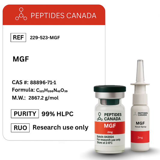 MGF 2mg. Ideal for post-workout muscle repair and localized growth.