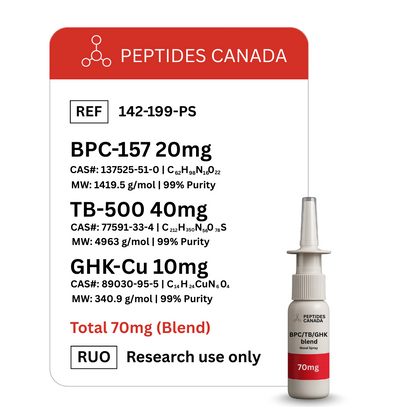 BPC-157 + TB-500 + GHK-Cu Peptide Blend - 70mg Total