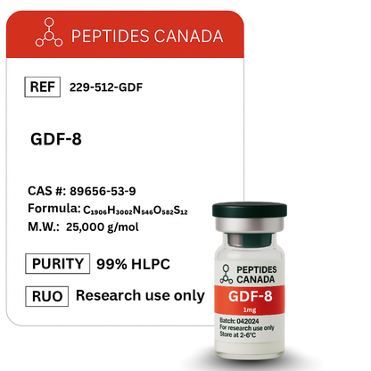 GDF-8 1mg. The protein that inhibits muscle growth; for research purposes only.