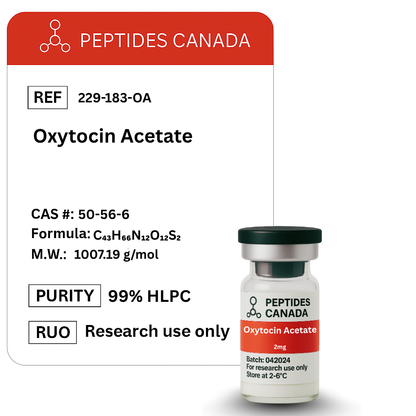 Oxytocin Acetate 2mg. The "bonding hormone" which also plays a role in arousal and intimacy.