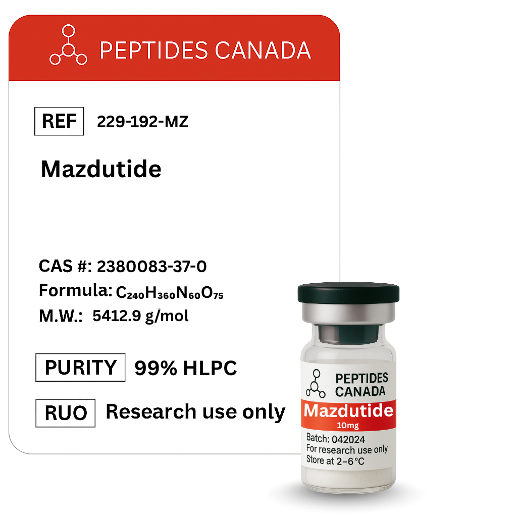 Mazdutide 10mg. A dual-agonist for blood sugar control and weight loss.