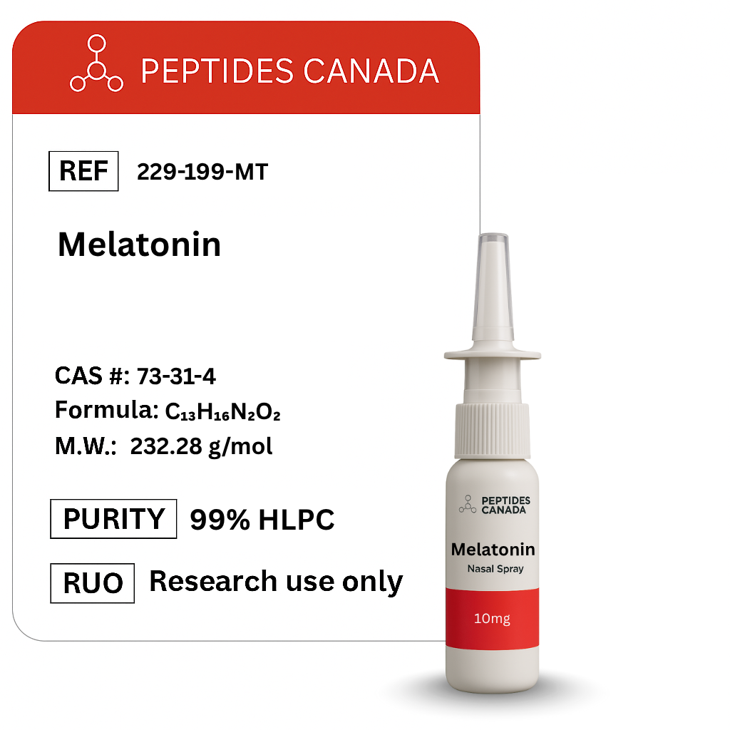 Melatonin 10mg. The primary hormone that regulates the sleep-wake cycle.