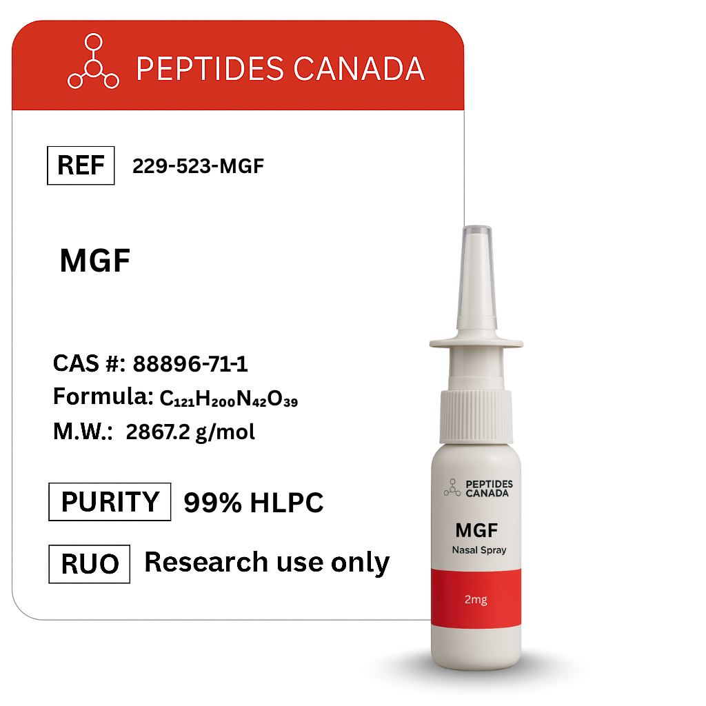 MGF 2mg. Ideal for post-workout muscle repair and localized growth.