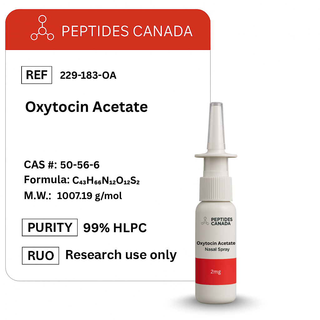 Oxytocin Acetate 2mg. The "bonding hormone" which also plays a role in arousal and intimacy.