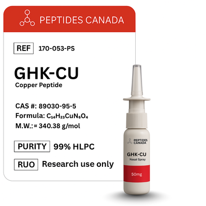 GHK-Cu Copper Peptide - 50mg. Premier copper peptide for boosting collagen, tightening skin, and reducing scarring.