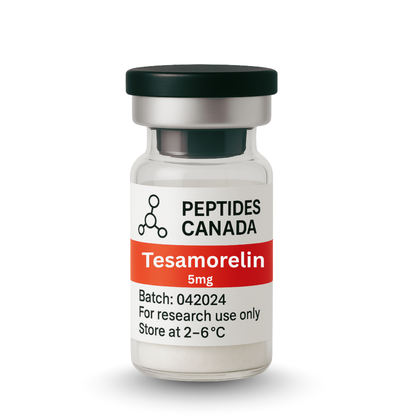 Tesamorelin Growth Hormone Peptide - 10mg. A potent GHRH noted for its effectiveness in reducing visceral fat.
