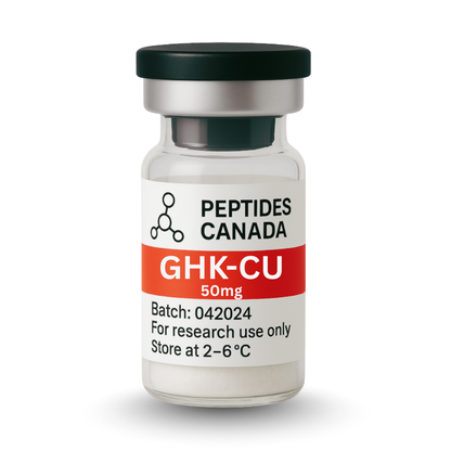 GHK-Cu Copper Peptide - 50mg. Premier copper peptide for boosting collagen, tightening skin, and reducing scarring.