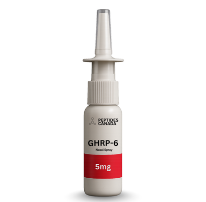 GHRP-6 Growth Hormone Releasing Peptide - 5mg.  Potent GH-releasing peptide that can also stimulate hunger.