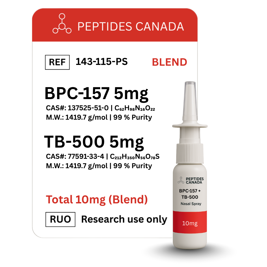 BPC-157 + TB-500 Peptide Blend - 20mg Total. Premier peptide for rapid healing of muscle, tendon, ligament, and gut injuries.
