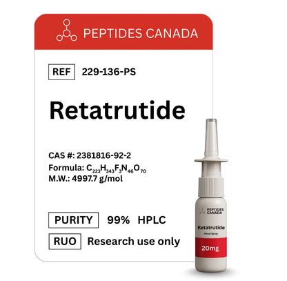 Retatrutide Triple Agonist - 20mg. Next-generation triple-agonist for aggressive fat loss and metabolic optimization.
